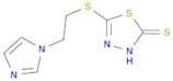 1,3,4-Thiadiazole-2(3H)-thione, 5-[[2-(1H-imidazol-1-yl)ethyl]thio]-