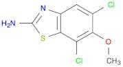 2-Benzothiazolamine, 5,7-dichloro-6-methoxy-