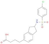 1H-Indene-5-butanoic acid, 2-[[(4-chlorophenyl)sulfonyl]amino]-2,3-dihydro-