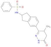 Benzenesulfonamide, N-[2,3-dihydro-5-(1,4,5,6-tetrahydro-4-methyl-6-oxo-3-pyridazinyl)-1H-inden-2-…