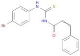 2-Propenamide, N-[[(4-bromophenyl)amino]thioxomethyl]-3-phenyl-
