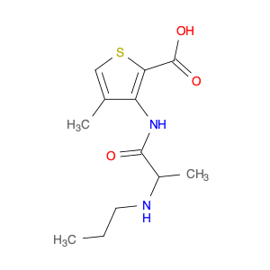 4-methyl-3-[2-(propylamino)propanamido]thiophene-2-carboxylic acid