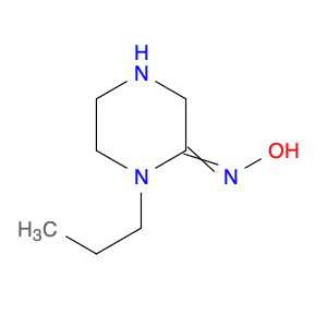 2-Piperazinone, 1-propyl-, oxime