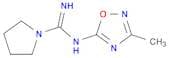 1-Pyrrolidinecarboximidamide, N-(3-methyl-1,2,4-oxadiazol-5-yl)-