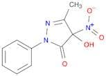 3H-Pyrazol-3-one, 2,4-dihydro-4-hydroxy-5-methyl-4-nitro-2-phenyl-