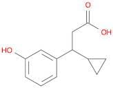 3-Cyclopropyl-3-(3-hydroxyphenyl)propanoic acid