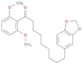 1-Nonanone, 9-(1,3-benzodioxol-5-yl)-1-(2,6-dimethoxyphenyl)-