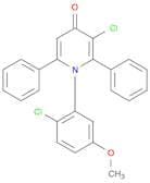 4(1H)-Pyridinone, 3-chloro-1-(2-chloro-5-methoxyphenyl)-2,6-diphenyl-