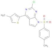2-Chloro-4-(4-methylthiophen-2-yl)-7-tosyl-7H-pyrrolo[2,3-d]pyrimidine