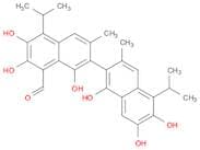 [2,2'-Binaphthalene]-8-carboxaldehyde, 1,1',6,6',7,7'-hexahydroxy-3,3'-dimethyl-5,5'-bis(1-methyle…