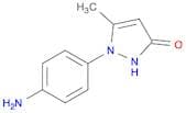 3H-Pyrazol-3-one, 1-(4-aminophenyl)-1,2-dihydro-5-methyl-