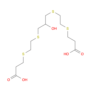 4,7,11,14-Tetrathiaheptadecanedioic acid, 9-hydroxy-