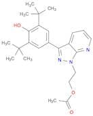 1H-Pyrazolo[3,4-b]pyridine-1-ethanol, 3-[3,5-bis(1,1-dimethylethyl)-4-hydroxyphenyl]-, 1-acetate
