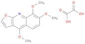 Furo[2,3-b]quinoline, 4,7,8-trimethoxy-, ethanedioate (1:1)