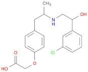 Acetic acid, 2-[4-[2-[[2-(3-chlorophenyl)-2-hydroxyethyl]amino]propyl]phenoxy]-