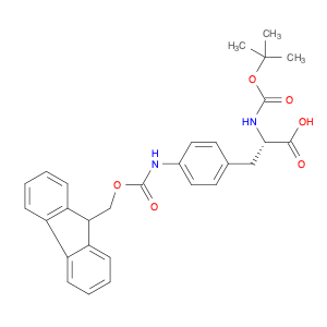 L-Phenylalanine, N-[(1,1-dimethylethoxy)carbonyl]-4-[[(9H-fluoren-9-ylmethoxy)carbonyl]amino]-