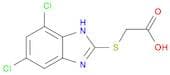 Acetic acid, 2-[(5,7-dichloro-1H-benzimidazol-2-yl)thio]-