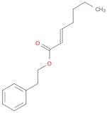 2-Heptenoic acid, 2-phenylethyl ester, (2E)-