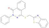 1(2H)-Phthalazinone, 4-[(2-benzothiazolylmethyl)thio]-2-phenyl-