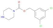 1-Piperazinecarboxylic acid, (3,5-dichlorophenyl)methyl ester