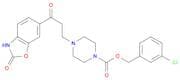 3-Chlorobenzyl 4-(3-oxo-3-(2-oxo-2,3-dihydrobenzo[d]oxazol-6-yl)propyl)piperazine-1-carboxylate