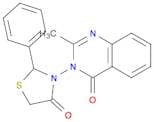 3-(2-Methyl-4-oxoquinazolin-3(4H)-yl)-2-phenylthiazolidin-4-one