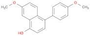 1-Naphthalenol, 7-methoxy-4-(4-methoxyphenyl)-