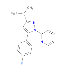 Pyridine, 2-[5-(4-fluorophenyl)-3-(1-methylethyl)-1H-pyrazol-1-yl]-