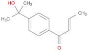 2-Buten-1-one, 1-[4-(1-hydroxy-1-methylethyl)phenyl]-, (E)- (9CI)