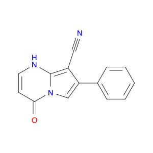 Pyrrolo[1,2-a]pyrimidine-8-carbonitrile, 1,4-dihydro-4-oxo-7-phenyl-