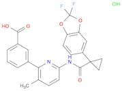 3-{6-[1-(2,2-difluoro-1,3-dioxaindan-5-yl)cyclopropaneamido]-3-methylpyridin-2-yl}benzoic acid hyd…