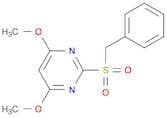 Pyrimidine, 4,6-dimethoxy-2-[(phenylmethyl)sulfonyl]-