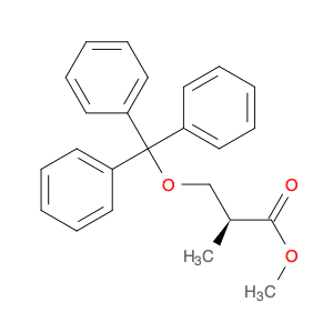 Propanoic acid, 2-methyl-3-(triphenylmethoxy)-, methyl ester, (2S)-