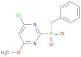 Pyrimidine, 4-chloro-6-methoxy-2-[(phenylmethyl)sulfonyl]-