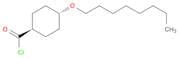 Cyclohexanecarbonyl chloride, 4-(octyloxy)-, trans-
