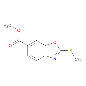 6-Benzoxazolecarboxylic acid, 2-(methylthio)-, methyl ester