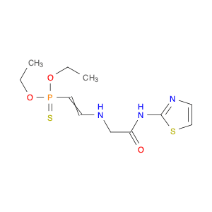 Acetamide, 2-[(diethoxyphosphinothioyl)ethenylamino]-N-thiazolyl- (9CI)