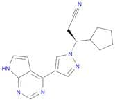 1H-Pyrazole-1-propanenitrile, β-cyclopentyl-4-(7H-pyrrolo[2,3-d]pyrimidin-4-yl)-, (βS)-