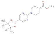 4-Piperidinecarboxylic acid, 1-[5-(4,4,5,5-tetramethyl-1,3,2-dioxaborolan-2-yl)-2-pyrimidinyl]-, m…