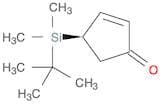 2-Cyclopenten-1-one, 4-[(1,1-dimethylethyl)dimethylsilyl]-, (R)- (9CI)