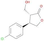 2(3H)-Furanone, 4-(4-chlorophenyl)dihydro-3-(hydroxymethyl)-, trans- (9CI)