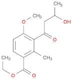 Benzoic acid, 3-(3-hydroxy-1-oxobutyl)-4-methoxy-2-methyl-, ethyl ester