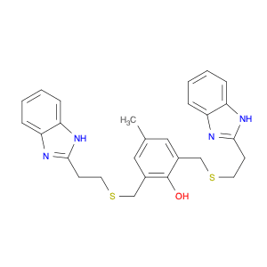 Phenol, 2,6-bis[[[2-(1H-benzimidazol-2-yl)ethyl]thio]methyl]-4-methyl-