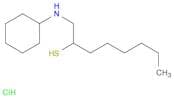 2-Octanethiol, 1-(cyclohexylamino)-, hydrochloride (1:1)