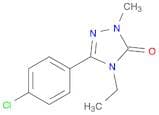 3H-1,2,4-Triazol-3-one, 5-(4-chlorophenyl)-4-ethyl-2,4-dihydro-2-methyl-