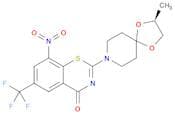 4H-1,3-Benzothiazin-4-one, 2-[(2S)-2-methyl-1,4-dioxa-8-azaspiro[4.5]dec-8-yl]-8-nitro-6-(trifluor…