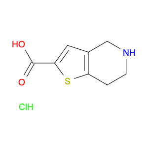 Thieno[3,2-c]pyridine-2-carboxylic acid, 4,5,6,7-tetrahydro-, hydrochloride (1:1)