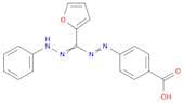 Benzoic acid, 4-[2-[2-furanyl(2-phenylhydrazinylidene)methyl]diazenyl]-