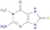 6H-Purin-6-one, 2-amino-1,7,8,9-tetrahydro-1-methyl-8-thioxo-