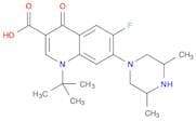 3-Quinolinecarboxylic acid, 1-(1,1-dimethylethyl)-7-(3,5-dimethyl-1-piperazinyl)-6-fluoro-1,4-dihy…